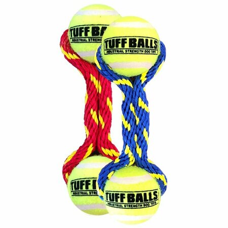 PETSPORT ROPE W/BALL TOY ASST S/M 70005